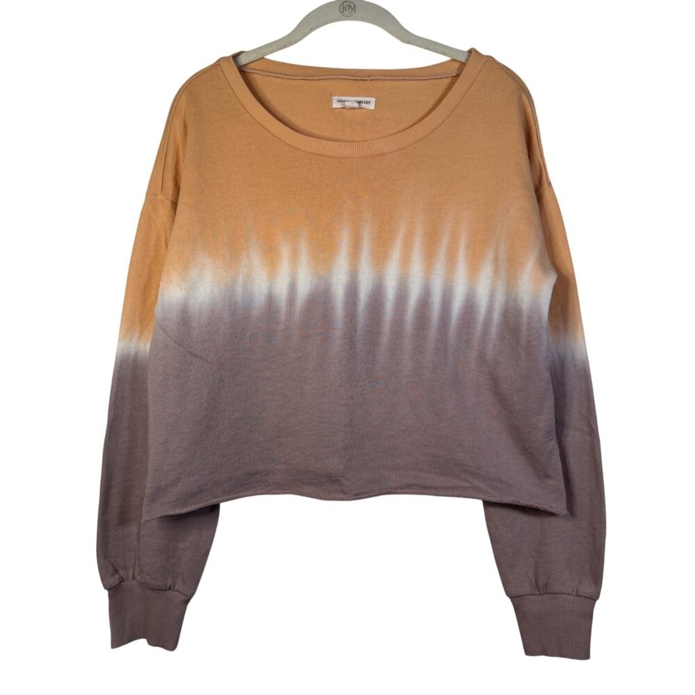 Grayson Threads Medium Ombre Cropped Long Sleeve … - image 1